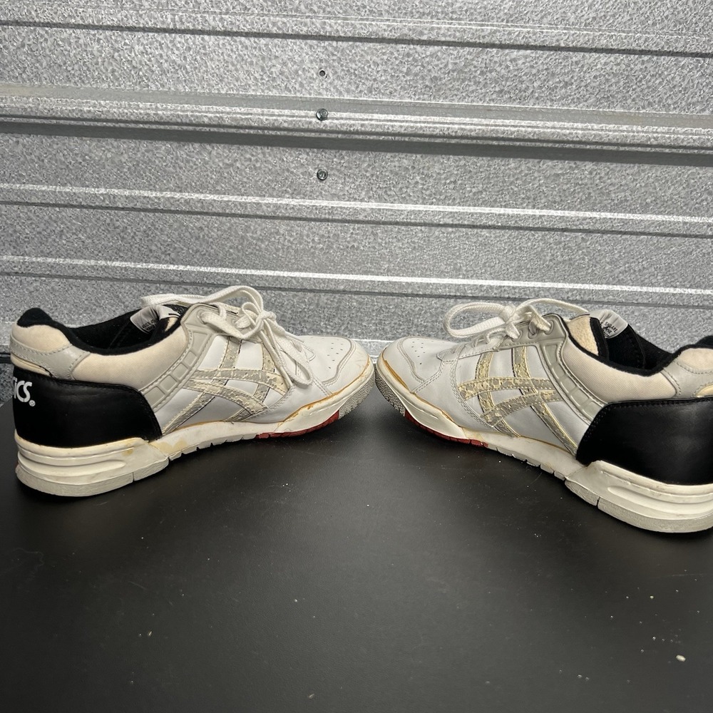 Vintage 90s Asics Mens 9.5 Gel Rage Lo Leather Sneakers Shoes White AS IS Taiwan - Picture 8 of 13